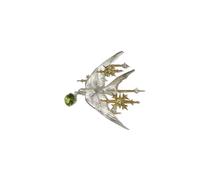 Broche oiseau étoilé, broche sensorielle avancée, petite et délicate poitrine fleur, broche rétro Français, accessoires pour les Costumes de mode des femmes