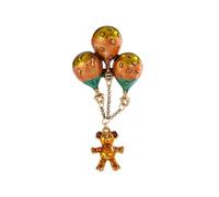 Broche Ours Ballon Élégante Joli Pompon Ours Ballon Parure De Bijoux Pour Fête Ou Tenue De Mariage Faite À La Main Avec Des Glands