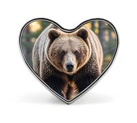 Broche Ours en forme de cœur, chat et guirlandes lumineuses de Noël à accrocher à un sac à dos ou un revers de veste. Idéale pour la Saint-Valentin ou un anniversaire.