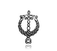 Broche Outlander chardon celtique noeud Kilt broche fleur nationale écossaise broches femmes hommes Viking nordique bijoux(Silver)