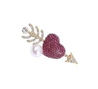 Broche Ovale Élégante En Forme De Cœur Avec Nœud Papillon Avec Épingle Corsafe De Bijoux Pour Mariages Fêtes Tenue De Soirée Broche Vintage