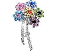 Broche pailletée Fleurs 8330