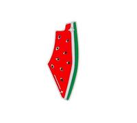 Broche Palestine en forme de pastèque en émail avec motif de fruits hawaïens, pin's en forme de pastèque, bijoux cadeaux pour l'été, Luau Noël, sensibilisation à la cause du soutien, taille unique