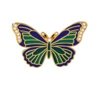Broche papillon 3D délicate - Plusieurs options de couleur - Parfait pour les manteaux habillés et les tenues formelles - Insigne d'huile goutte à goutte en alliage, One Size, Comme décrit