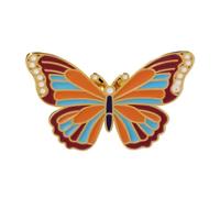 Broche papillon 3D délicate - Plusieurs options de couleur - Parfait pour les manteaux habillés et les tenues formelles - Insigne d'huile goutte à goutte en alliage, One Size, Comme décrit