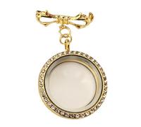 Broche papillon avec compartiment pour photo secrète, bijoux en alliage clouté de cristal, bijoux pour tenues formelles pour femmes, broche élégante en alliage pour médaillon photo, taille unique