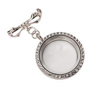 Broche papillon avec compartiment pour photo secrète, bijoux en alliage clouté de cristal, bijoux pour tenues formelles pour femmes, broche vintage porte-photo, taille unique, Comme décrit