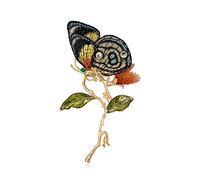 Broche Papillon brodée, Manteau de Corsage de tempérament, épingle de Chemise, Accessoires
