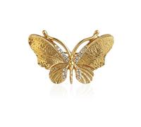 Broche papillon dorée pour femme, petite broche papillon élégante pour revers, fête de Noël, robe, chapeau, sacs, accessoires