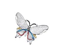 Broche papillon émaillée à la mode en strass en alliage robuste accessoire pour femme décoration de vêtements et cadeaux, taille unique, Comme décrit
