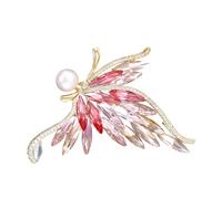 Broche papillon en alliage pour femme - Bijou étincelant pour embellir n'importe quelle tenue de robe de soirée
