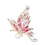Broche papillon en alliage pour femme - Bijou étincelant pour embellir toutes les tenues décontractées, taille unique, Comme décrit