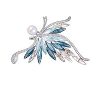 Broche papillon en alliage pour femme - Broche tendance étincelante pour vêtements pour femme - Convient pour embellir toutes les tenues, Métal