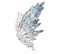 Broche papillon en cristal dégradé, strass étincelants, design ombré élégant, confortable à porter pour les femmes occasions formelles et décontractées