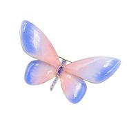 Broche papillon en cuivre de couleur dégradée de métamorphose pour femme, accessoire de tenue élégant, broche polyvalente pour manteaux