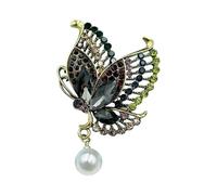 Broche papillon en métal dégradé à la mode pour les professionnels de bureau, fête de mariage, bijoux, taille unique, Comme décrit