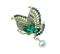 Broche papillon en métal dégradé à la mode pour les professionnels de bureau, fête de mariage, bijoux, taille unique, Comme décrit