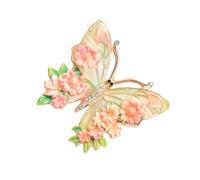 Broche papillon en strass scintillants pour femme - Décoration décontractée - Fermoir papillon avec cristaux étincelants - Décoration de vêtements, One Size, Comme décrit