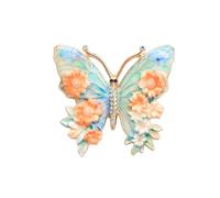 Broche papillon en strass scintillants pour femme - Décoration décontractée - Fermoir papillon avec cristaux étincelants - Décoration de vêtements, One Size, Comme décrit
