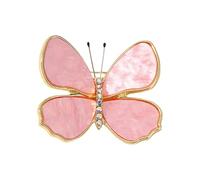 Broche papillon finement détaillée en alliage avec strass étincelants pour garde-robe pour femmes et filles, One Size, Comme décrit