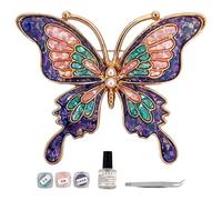 Broche Papillon - Kit de Bijoux à Assembler Soi-Même,Jouets De Broche De Revers En Forme De Papillon | pour Mère Petite Amie Anniversaire Manteau Costume Robe Sac à Dos