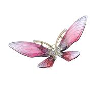Broche papillon légère en acrylique cristal polyvalent accessoire de garde-robe pour tenue professionnelle ou tenue de soirée élégante, taille unique, Comme décrit