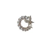 Broche papillon ovale et ronde avec protection en verre pour une utilisation à long terme