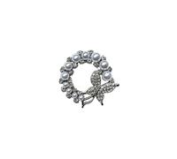 Broche papillon ovale et ronde avec protection en verre pour une utilisation à long terme