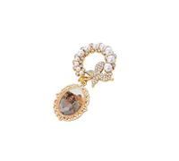Broche papillon ovale et ronde avec protection en verre pour une utilisation à long terme