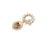 Broche papillon ovale et ronde avec protection en verre pour une utilisation à long terme