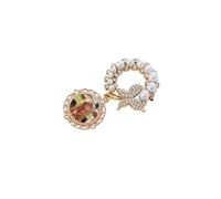 Broche papillon ovale et ronde avec protection en verre pour une utilisation de longue durée