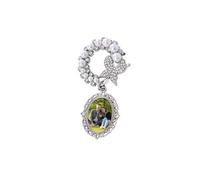 Broche papillon ovale et ronde avec protection en verre pour une utilisation de longue durée