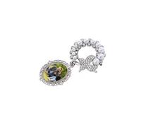 Broche papillon ovale et ronde avec protection en verre pour une utilisation de longue durée, accessoires formels d ' affaires
