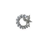 Broche papillon ovale et ronde avec protection en verre pour une utilisation de longue durée, accessoires formels d ' affaires