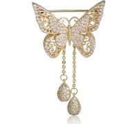 Broche papillon pour femme, fleur de poitrine, tempérament tendance, manteau polyvalent, cardigan, grande broche, accessoire atmosphérique professionnel