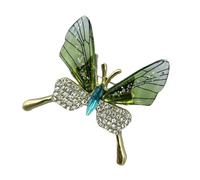 Broche papillon rétro en alliage robuste - Cadeau pour fête des mères, anniversaire, fête, robe, décoration de robe - Bijoux papillon uniques pour femme, taille unique, Comme décrit
