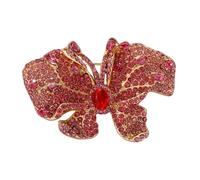 Broche papillon robuste en alliage de qualité supérieure avec élégant collier en forme d'aile pour un style polyvalent de garde-robe en cristal, One Size, Comme décrit