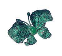 Broche papillon robuste en alliage de qualité supérieure avec élégant collier en forme d'aile pour un style polyvalent de garde-robe en cristal, One Size, Comme décrit