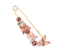 Broche papillon rose clair pour écharpe, corsage - En alliage - Bijou - Pendentif - Traitement durable