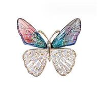 Broche papillon rose étincelante exquise en forme de papillon broche avec strass pour femme, accessoire de mode décontracté, taille unique, Comme décrit