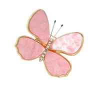 Broche papillon scintillante avec base en alliage, détails complexes, accessoire de mode polyvalent pour améliorer les tenues, accessoire de bijoux papillon, taille unique, Comme décrit