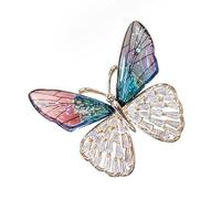 Broche papillon sophistiquée en strass étincelants pour offrir et pour les tenues formelles, taille unique, Comme décrit