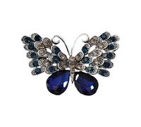 Broche papillon strass cristal mode soirée accessoire tenue événement social bijoux unique vintage papillon papillon, One Size, Comme décrit