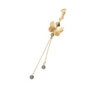 Broche papillon superposée en alliage de cristal, bijou multifonction pour un usage quotidien et une tenue formelle, broche vintage à pompons pour femme, accessoire tendance