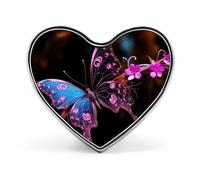 Broche papillon tendance - Tour Eiffel Paris 2,5 cm, joli badge cœur en émail, épingles en métal pour hommes et femmes, épingle décorative en métal pour chapeaux, chemises, sacs, vestes et accessoires