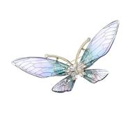 Broche papillon transparente unique avec base en alliage - Cadeau idéal pour la fête des mères ou un anniversaire - Broche papillon en acrylique, taille unique, Comme décrit