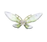Broche papillon transparente unique avec base en alliage - Cadeau idéal pour la fête des mères ou un anniversaire - Broche en acrylique de luxe, taille unique, Comme décrit