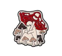 Broche parapluie champignon en alliage ludique, broche créative pour mise à niveau de tenue amusante, champignon créative en alliage ludique, conception de dessin animé, thème de conte
