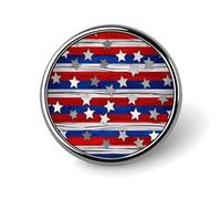 Broche patriotique à étoiles et rayures, idéale pour la fête de l'Indépendance. Bouton décoratif mignon, en émail ou en métal, à fixer sur un chapeau, une chemise, des vêtements ou un sac.