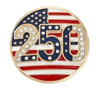 Broche patriotique en alliage pour les célébrations du 4 juillet et les fiertés nationales Épinglette de festival unisexe Broche de drapeau polyvalente Épinglette en alliage patriotique